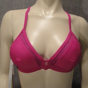 LOLe triangle bathing suit top purple